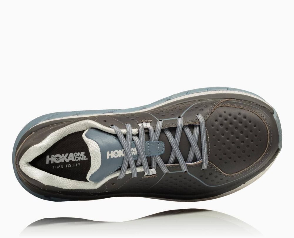 Grey Hoka Gaviota Leather | 407682EHL