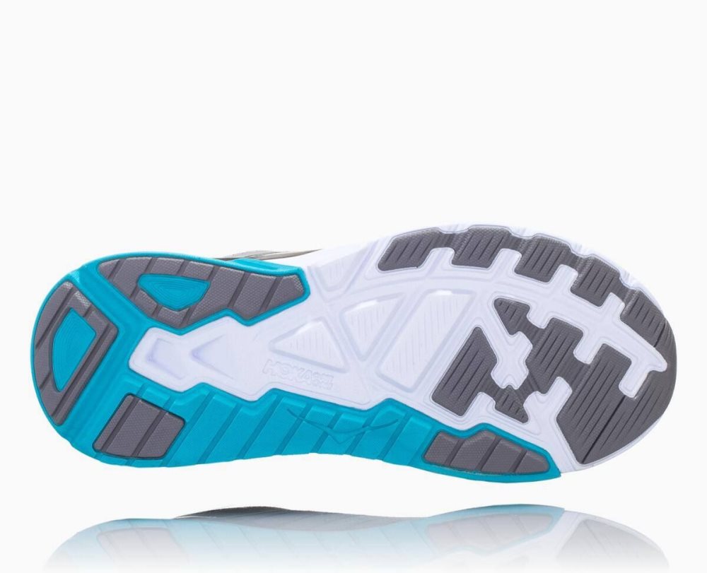 Grey / Blue Hoka Arahi 3 Wide | 067841HEB