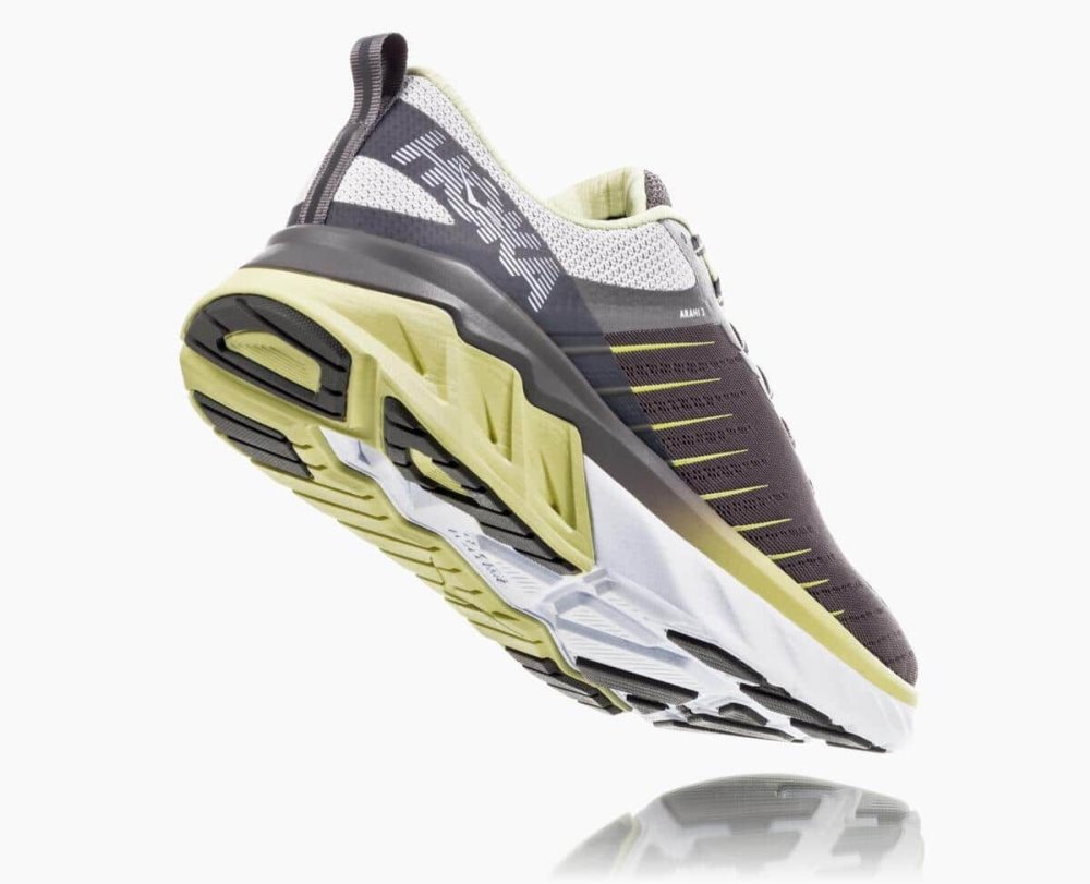 Grey / Light Green Hoka Arahi 3 | 056297KRU