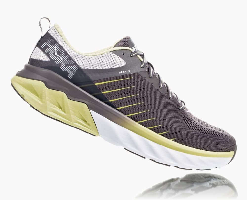 Grey / Light Green Hoka Arahi 3 | 364095IAB