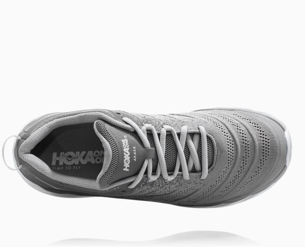 Grey / Silver Hoka Akasa Wide | 029681PCN