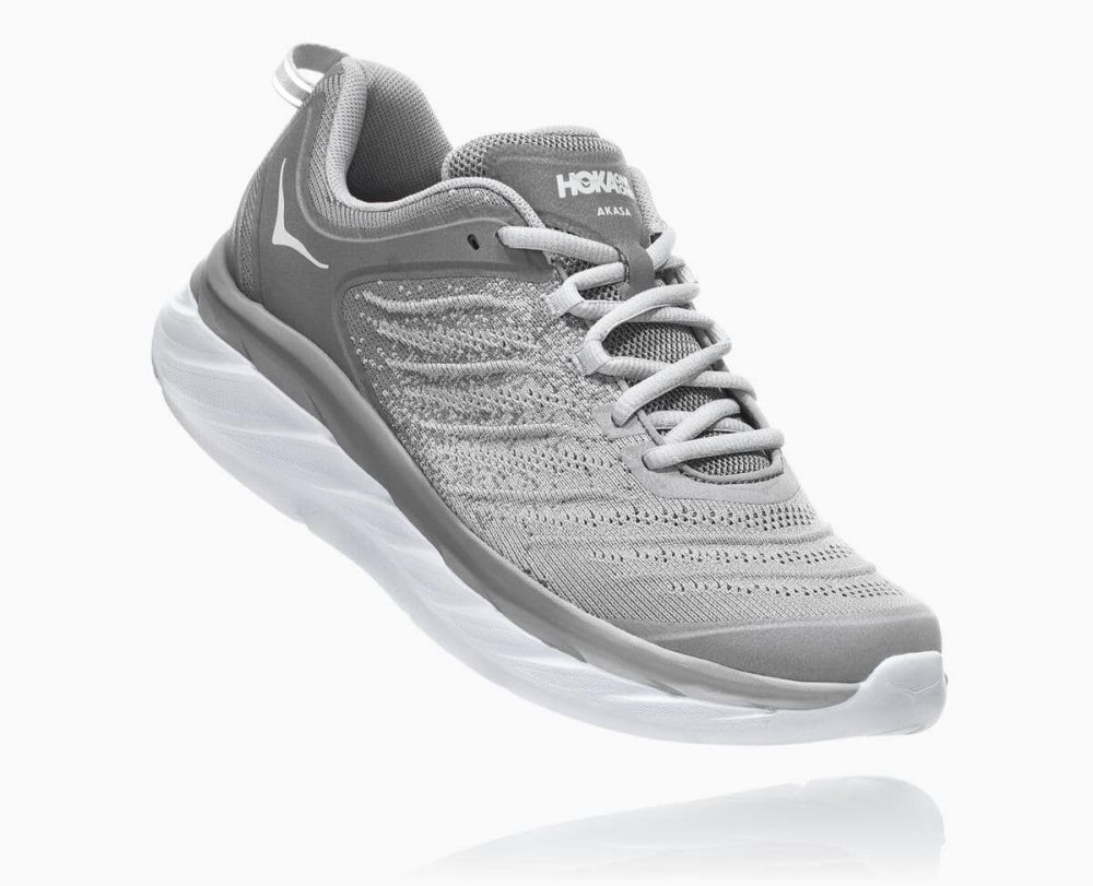 Grey / Silver Hoka Akasa Wide | 029681PCN