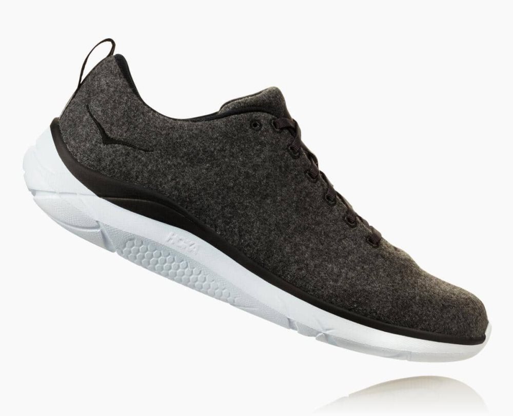 Grey / White Hoka Hupana Wool | 320789YPQ