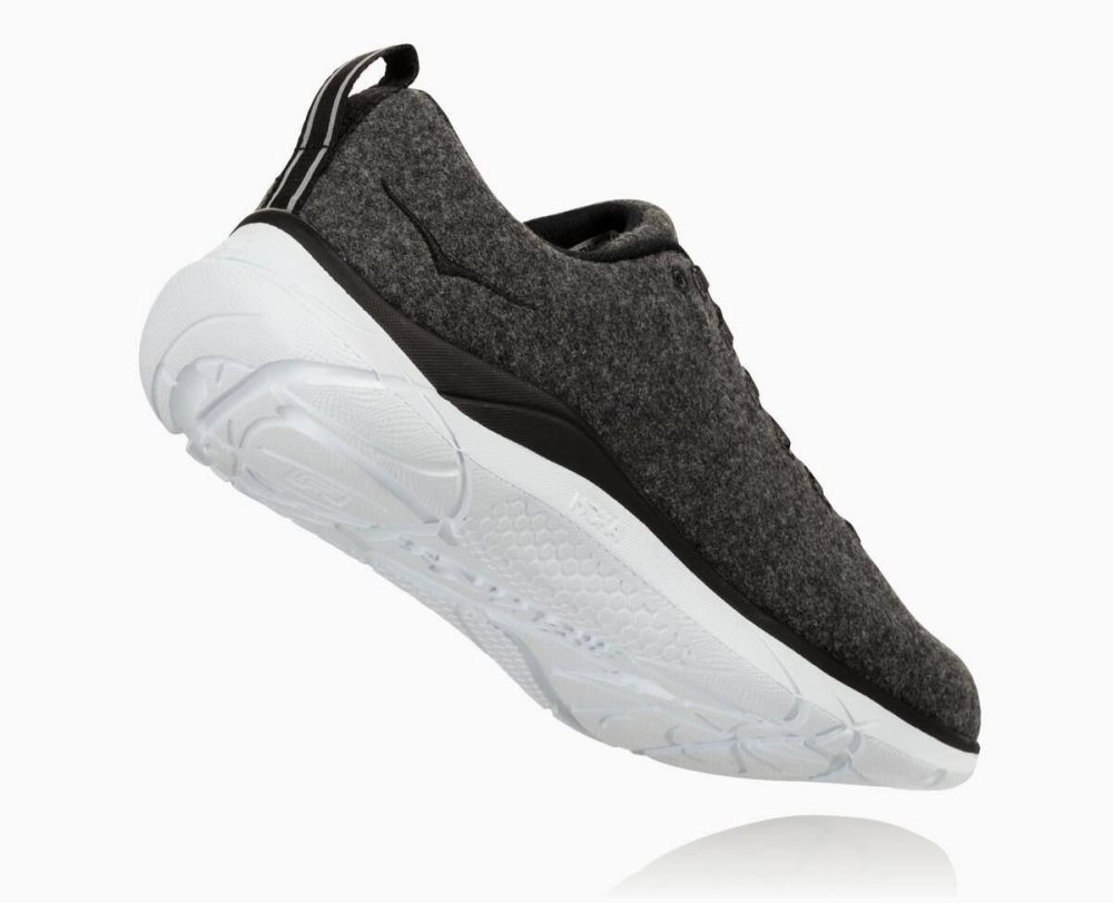 Grey / White Hoka Hupana Wool | 481097YIZ