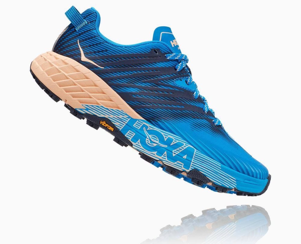 Indigo / Apricot Hoka Speedgoat 4 Wide | 597324MKC