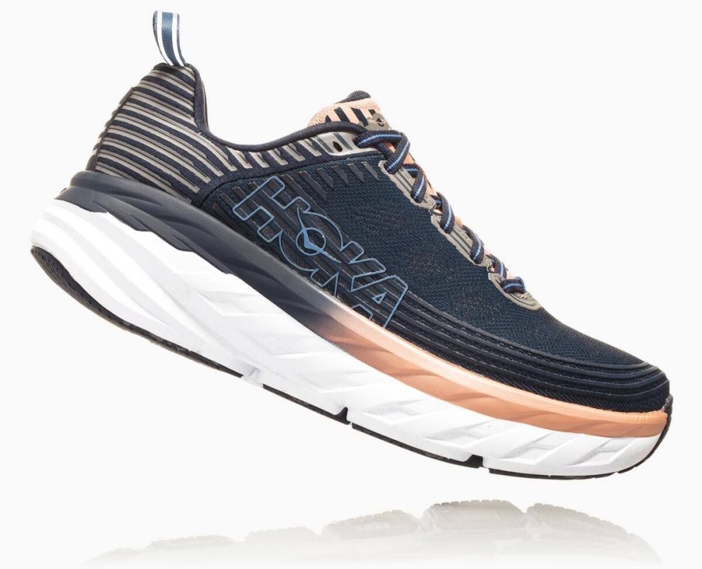 Indigo / Pink Hoka Bondi 6 | 257813JOV