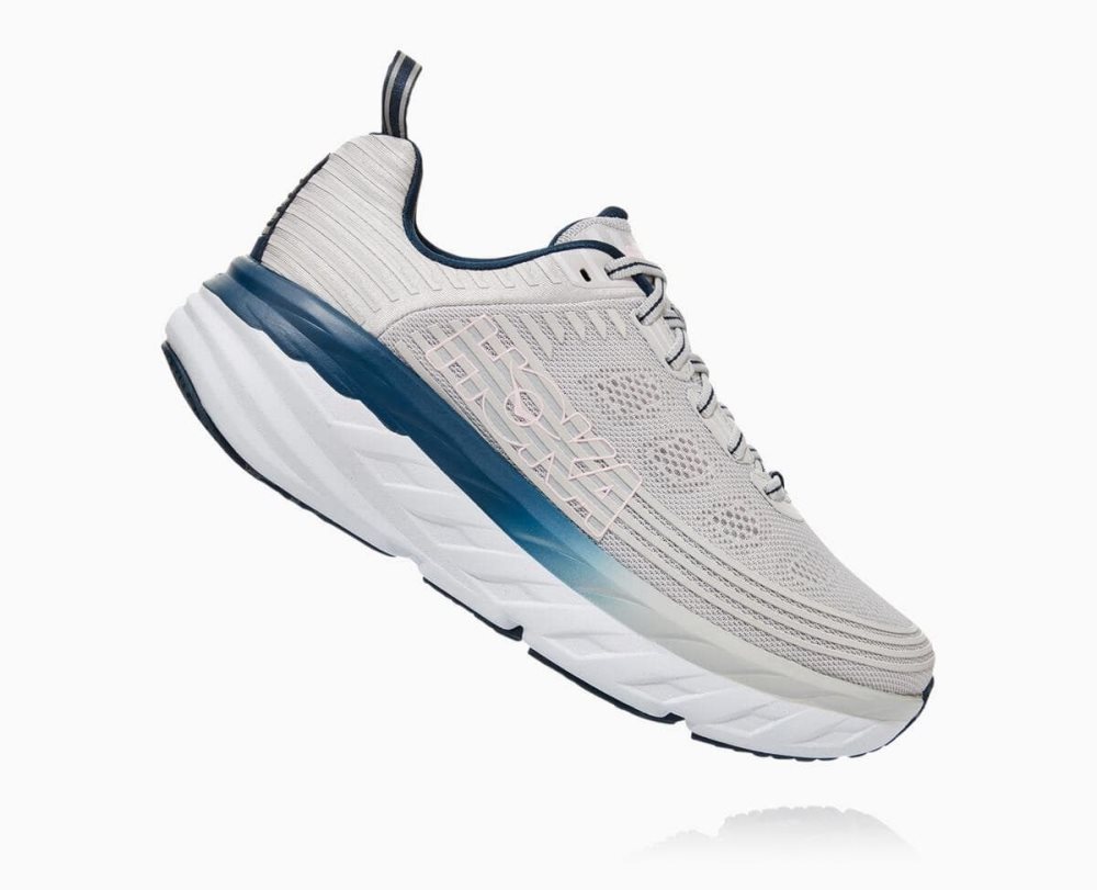 Lunar Rock/Nimbus Cloud Hoka Bondi 6 Wide | 309586MQA