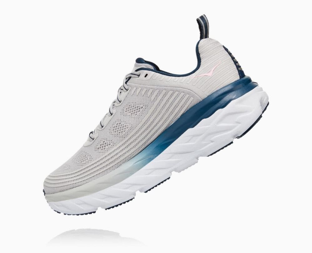 Lunar Rock/Nimbus Cloud Hoka Bondi 6 Wide | 309586MQA