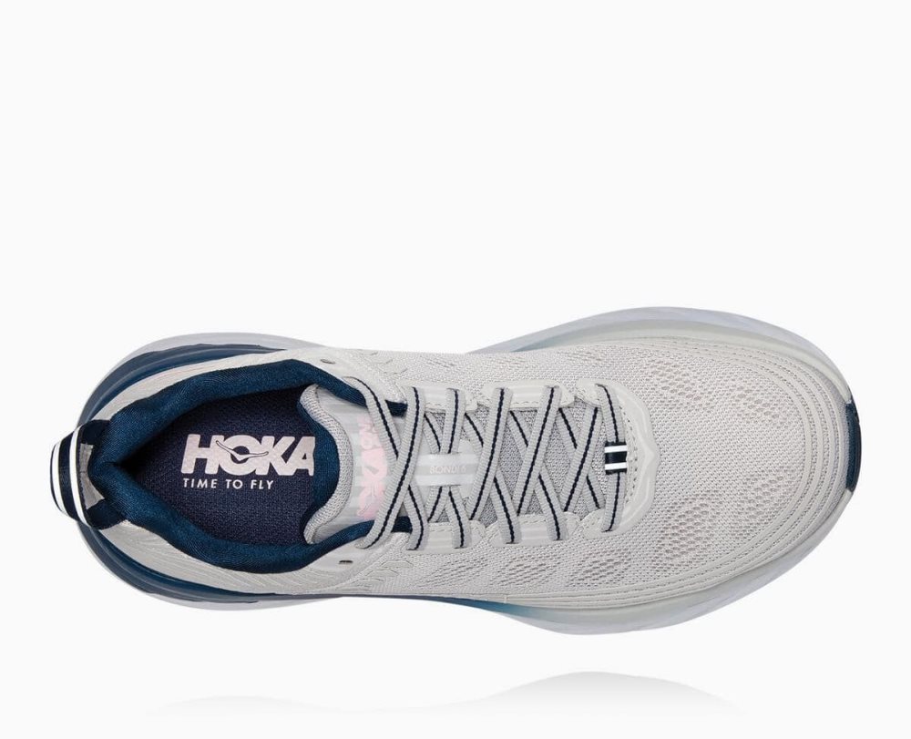 Lunar Rock/Nimbus Cloud Hoka Bondi 6 Wide | 309586MQA