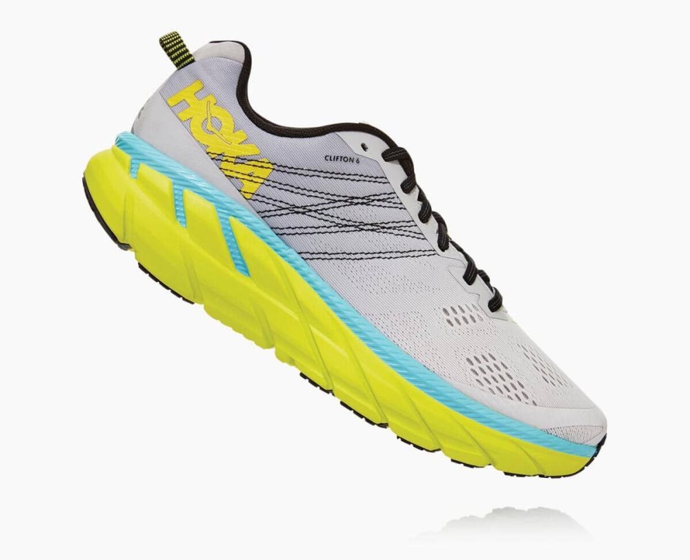 Lunar Rock/Nimbus Cloud Hoka Clifton 6 Wide | 978501GSL