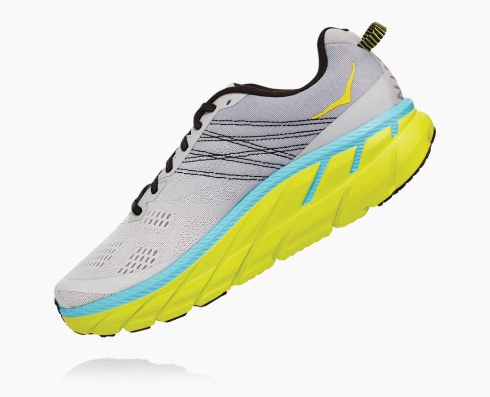 Lunar Rock/Nimbus Cloud Hoka Clifton 6 Wide | 978501GSL