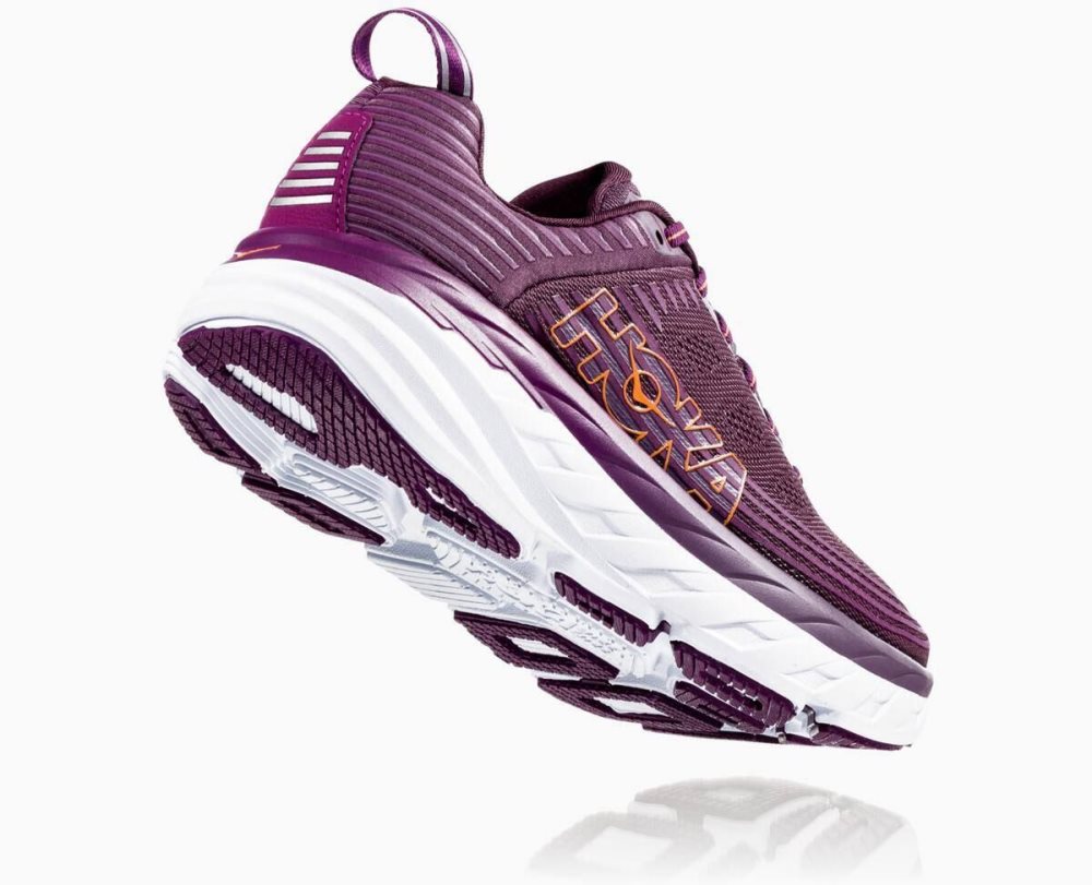 Purple Hoka Bondi 6 Wide | 048172VUM