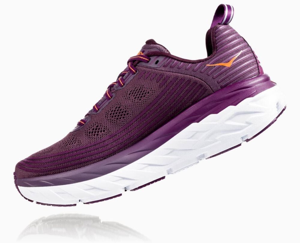 Purple Hoka Bondi 6 Wide | 048172VUM