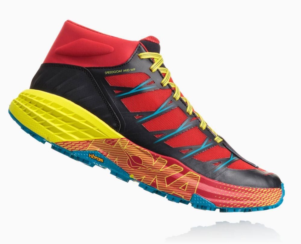 Red / Blue Hoka Speedgoat Mid Waterproof | 813562FVW