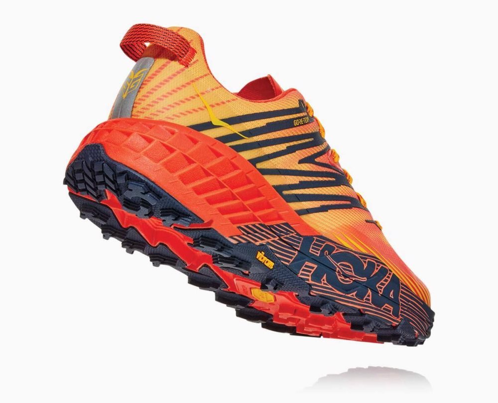 Red / Gold Hoka Speedgoat 4 GORE | 219380BTS