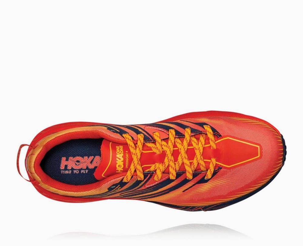 Red / Gold Hoka Speedgoat 4 GORE | 219380BTS