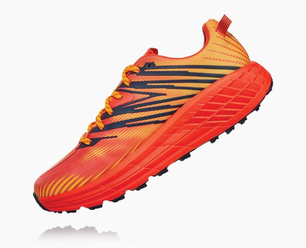 Red / Gold Hoka Speedgoat 4 GORE | 932486QGY