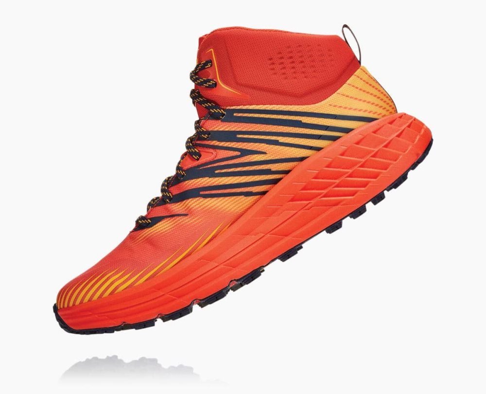 Red / Gold Hoka Speedgoat Mid GORE | 786029YVE