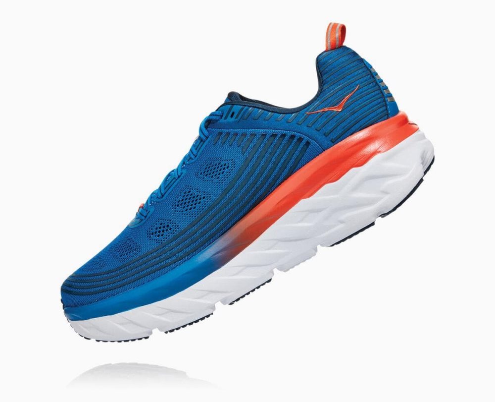 Royal Blue / Blue Hoka Bondi 6 Wide | 013958AUW