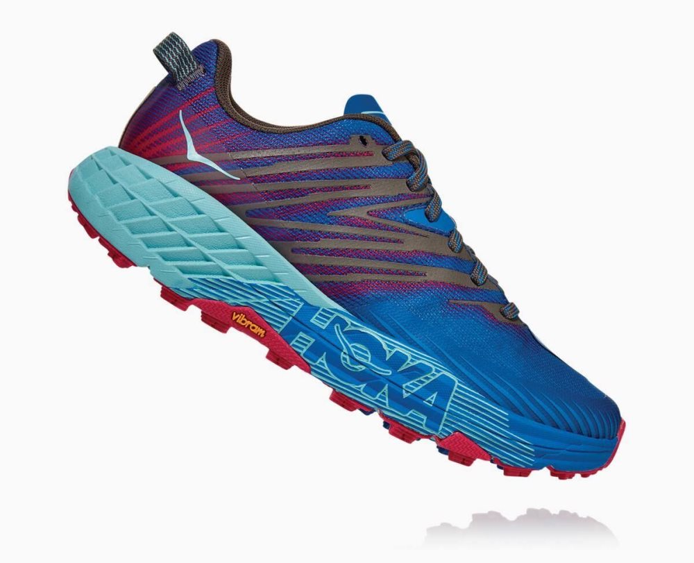 Royal Blue / Pink Peacock Hoka Speedgoat 4 | 329857LHI