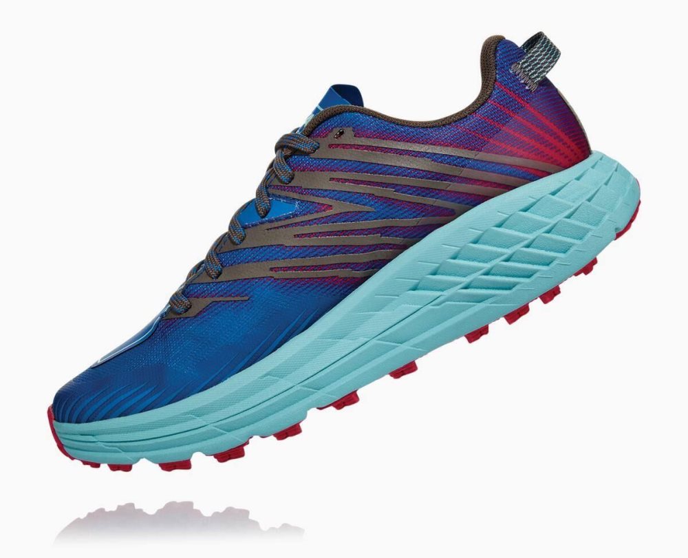 Royal Blue / Pink Peacock Hoka Speedgoat 4 | 329857LHI