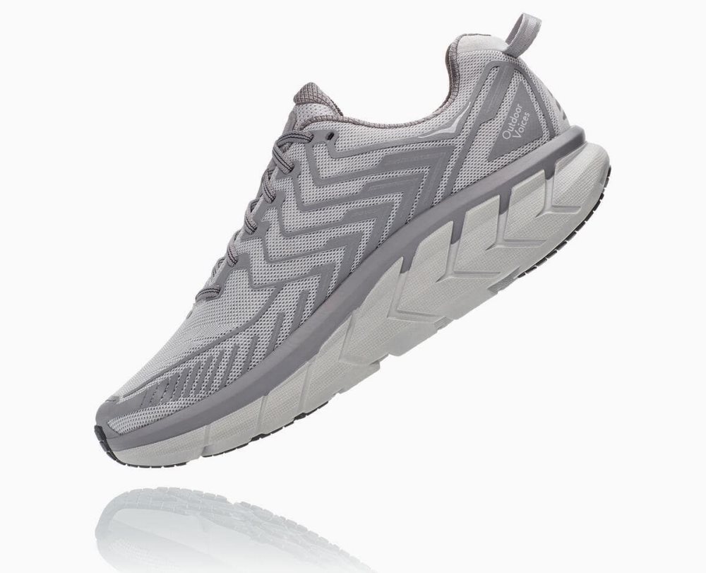 Silver Hoka OV Clifton | 038765ZUN