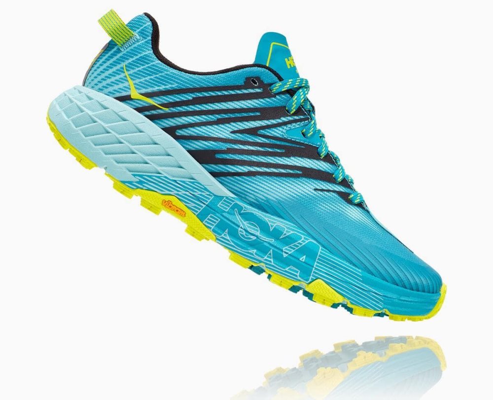 Turquoise / Blue Hoka Speedgoat 4 Wide | 256739YRV