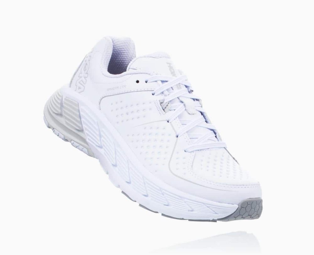 White Hoka Gaviota Leather | 450213GVL