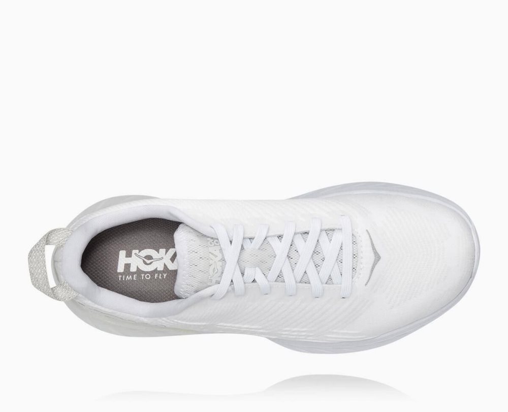 White / Blue Hoka Mach 3 | 314529EAV