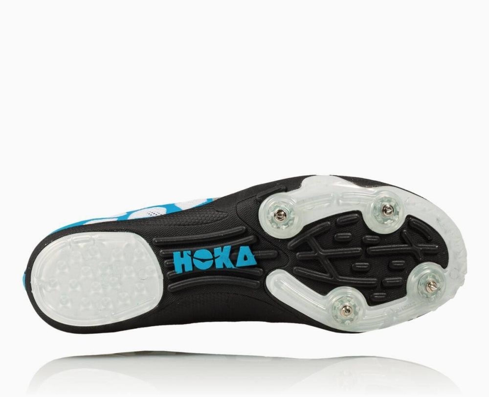 White / Blue Hoka Rocket LD | 485312PVC