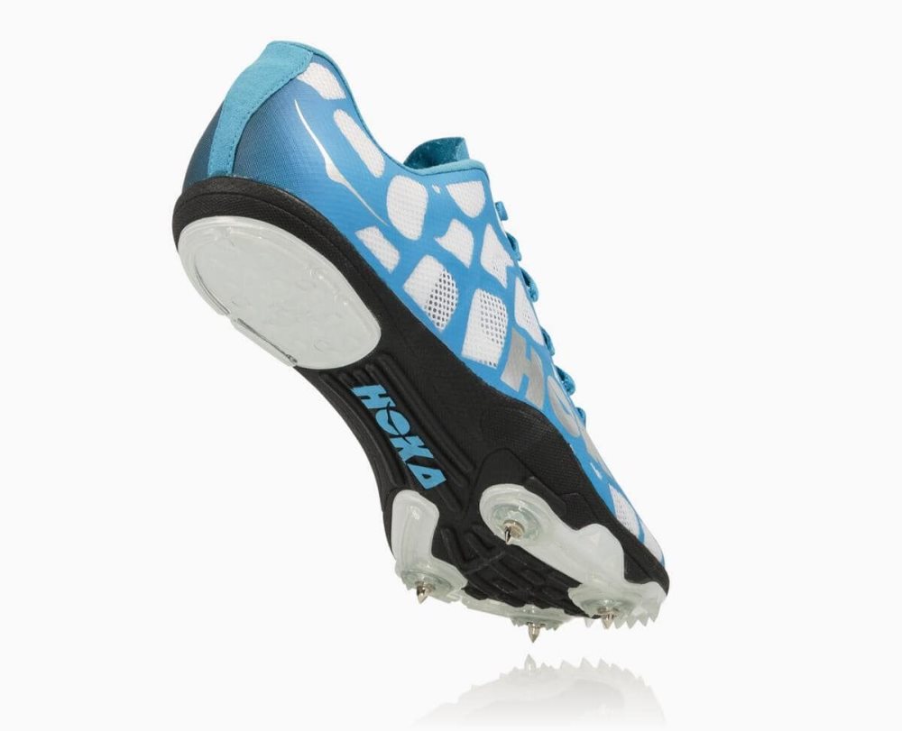 White / Blue Hoka Rocket LD | 569187FWA