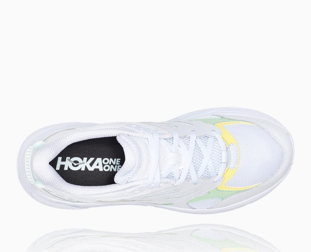 White / Green Grey Hoka Clifton L | 361250XIN