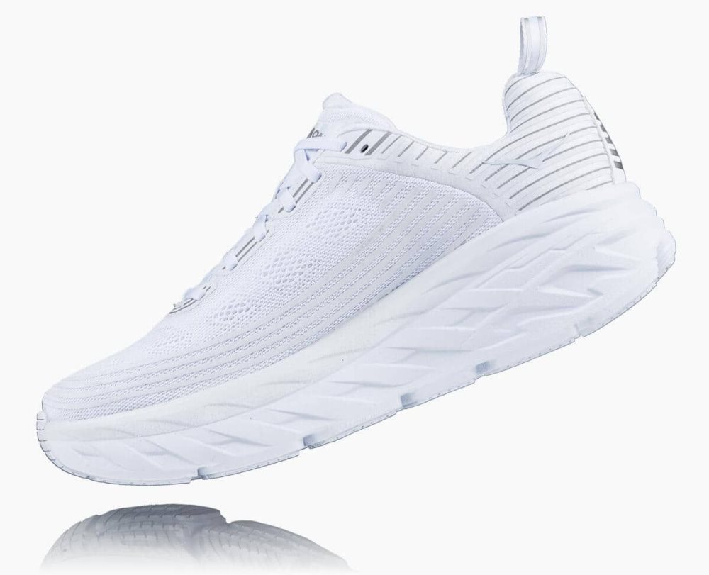 White / White Hoka Bondi 6 | 302416EXD